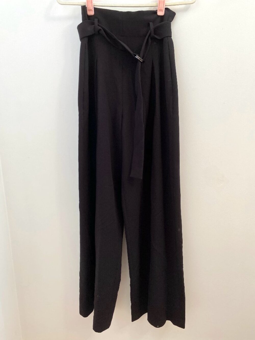 BCBG Maxazria Black Belted Dress Pants NWT XSmall